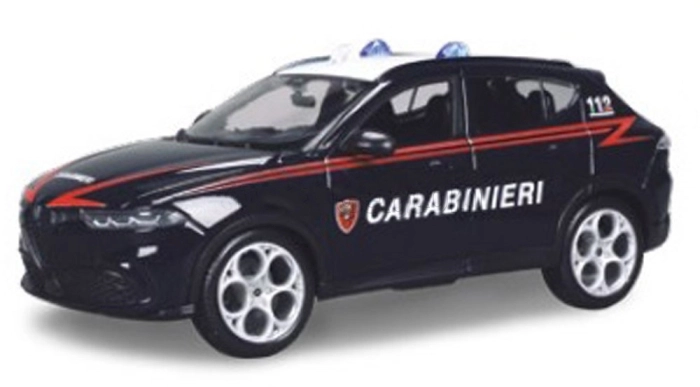 auto burago carabinieri 1:24 - un modello assortito