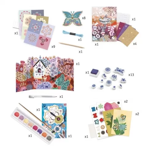 il giardino dei fiori - set creativo multiattivita