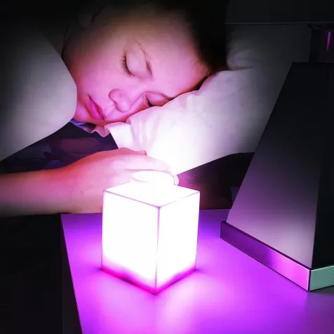 luce notturna brick led rosa