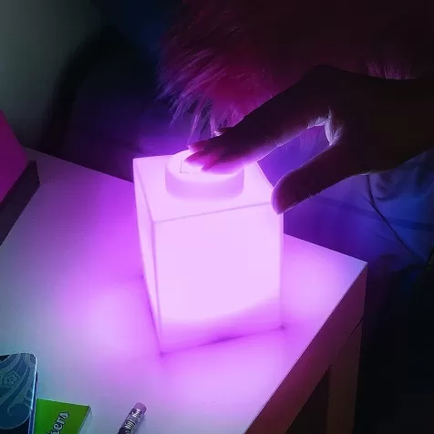 luce notturna brick led rosa