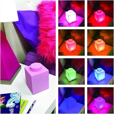 luce notturna brick led rosa