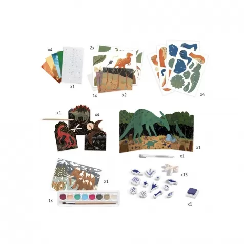 il mondo dei dinosauri - set creativo multiattivita