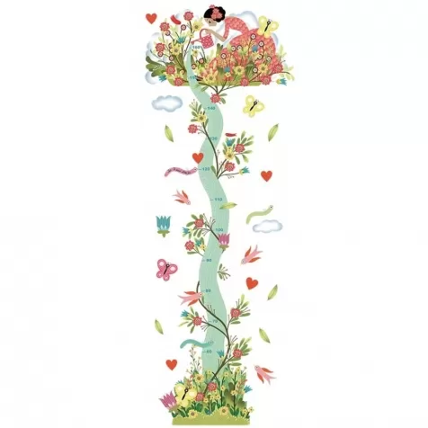 ragazze in giardino - metro adesivo misura altezza