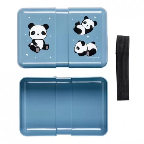 panda - contenitore porta pranzo da decorare con adesivi