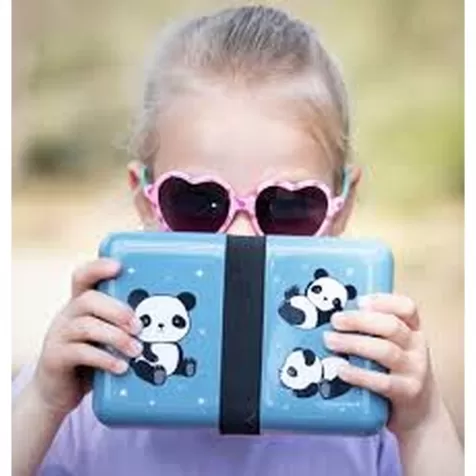 panda - contenitore porta pranzo da decorare con adesivi