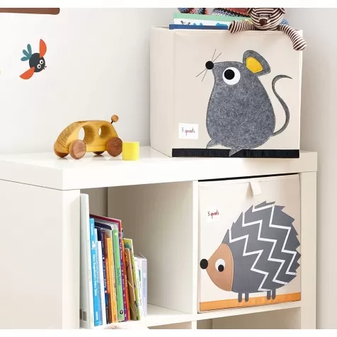 contenitore portaoggetti topolino - compatibile con scaffali ikea kallax e eket: 3