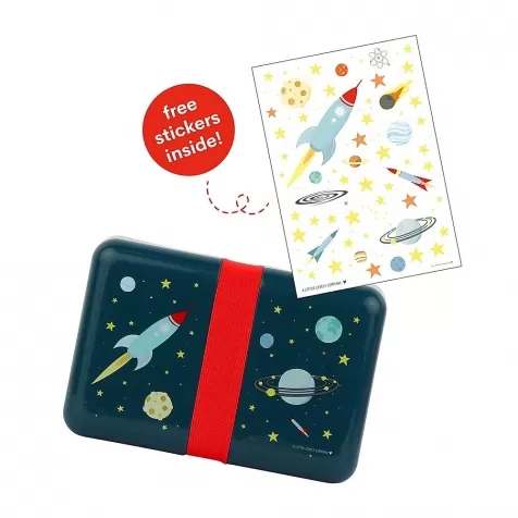 spazio - contenitore porta pranzo da decorare con adesivi