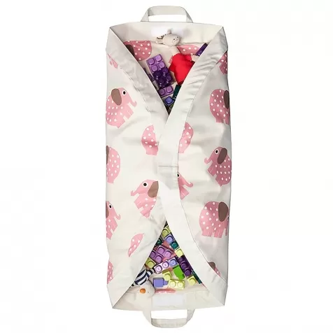 tappeto gioco e borsa 2in1 in cotone 100% - elefante