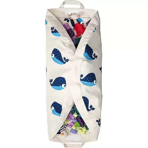 tappeto gioco e borsa 2in1 in cotone 100% - balena: 6