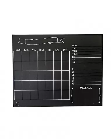 calendario da muro effetto lavagna - include 4 butterstix gessetti multicolore: 1