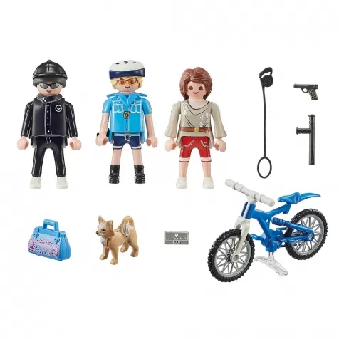 poliziotto in bici e borseggiatore