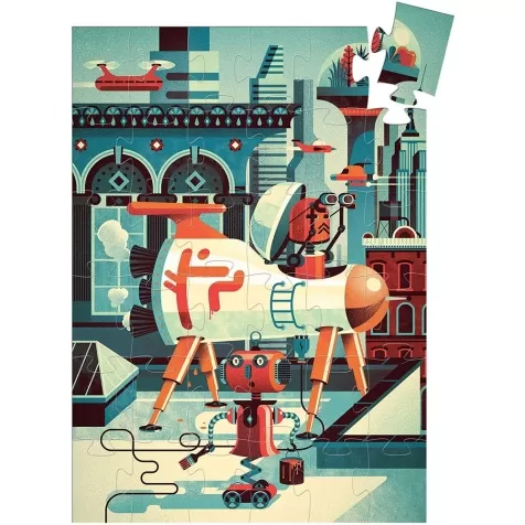 bob il robot - puzzle 36 pezzi silhouette: 2