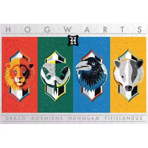 harry potter house crests - puzzle 500 pezzi