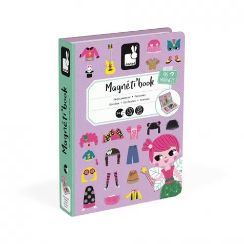 libro magnetico costumi ragazza - 46 magneti