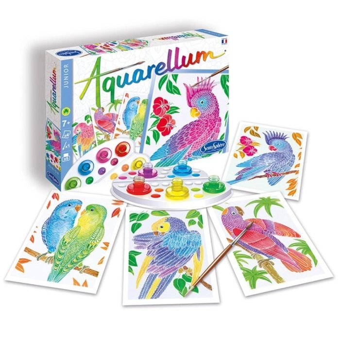 aquarellum junior - pappagalli: 2