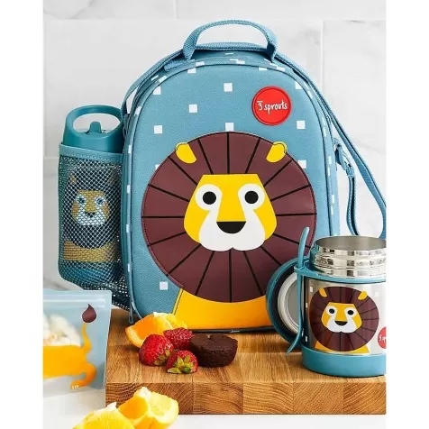 borsa porta pranzo termica con tracolla - leone blu