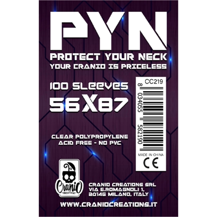pyn 56x87 - confezione da 100 bustine protettive