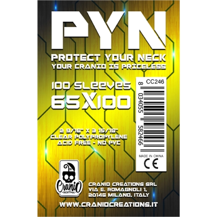 pyn 65x100 - confezione da 100 bustine protettive