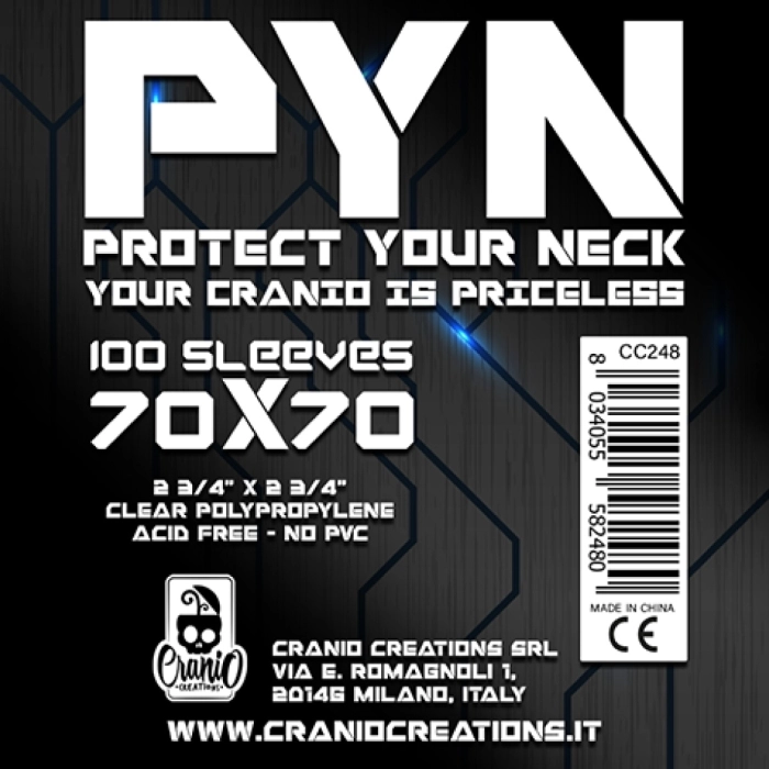 pyn 70x70 - confezione da 100 bustine protettive