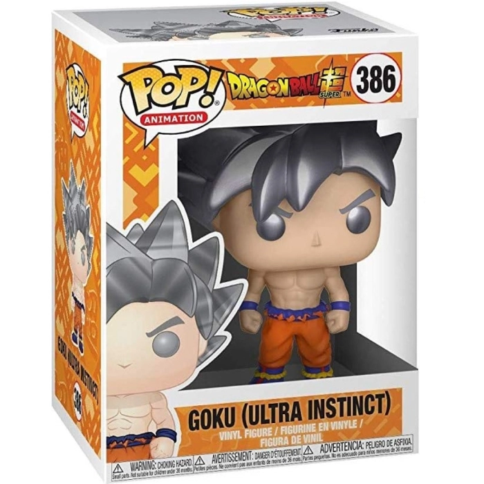 dragon ball super - goku ultra instinct form silver 9cm - funko pop 386