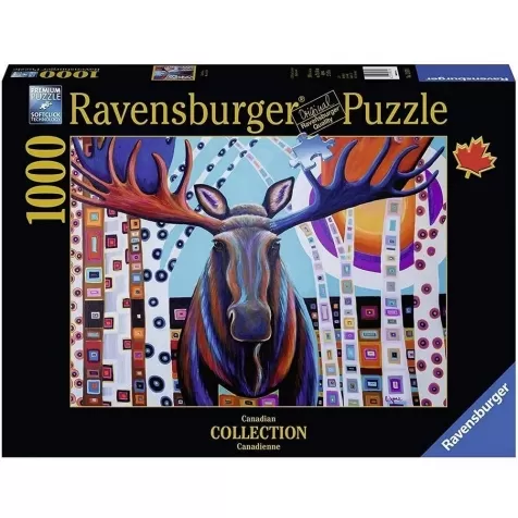 winter moose - puzzle 1000 pezzi: 1