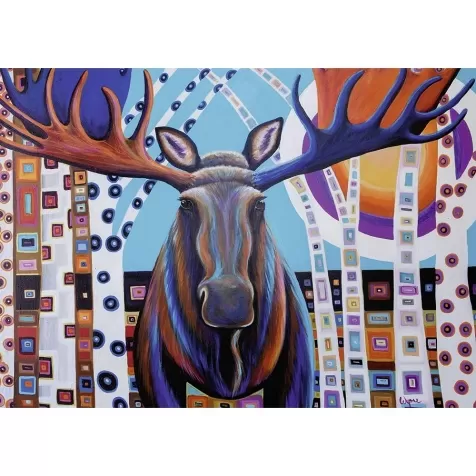 winter moose - puzzle 1000 pezzi: 2