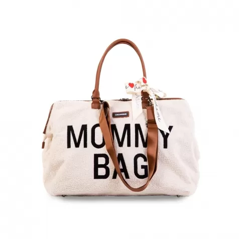 mommy bag borsa fasciatoio - 55 x 30 x 40 cm - teddy panna - include materassino per il cambio!