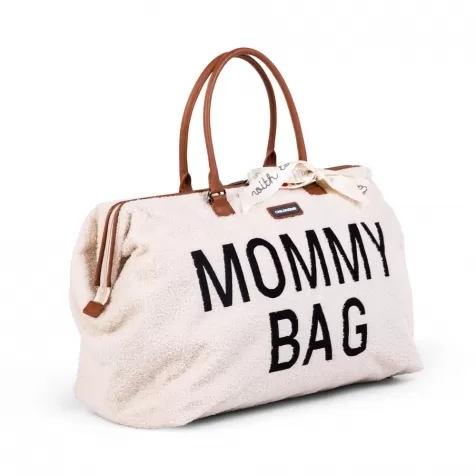 mommy bag borsa fasciatoio - 55 x 30 x 40 cm - teddy panna - include materassino per il cambio!