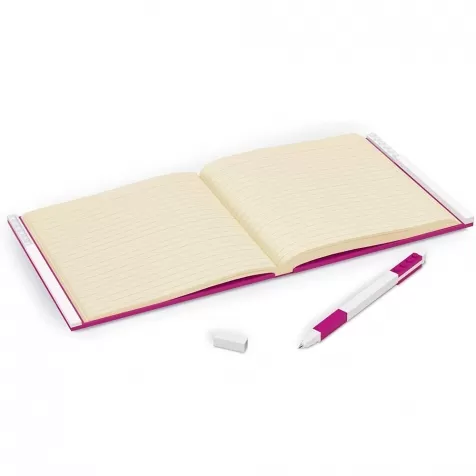 notebook quaderno con 1 penna - colore rosa