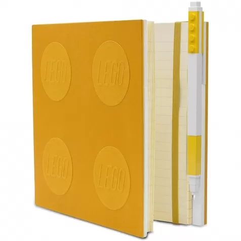 notebook quaderno con 1 penna - colore giallo
