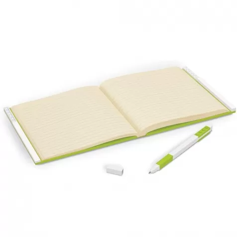 notebook quaderno con 1 penna - colore lime