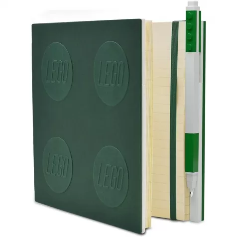 notebook quaderno con 1 penna - colore verde