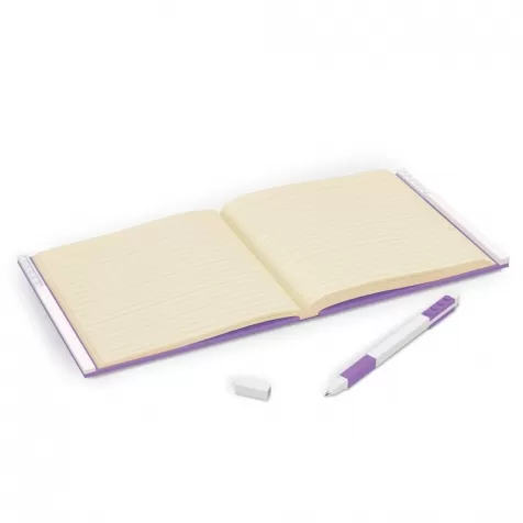 notebook quaderno con 1 penna - colore lavanda: 2