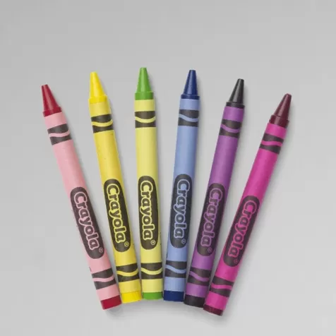 tip mini storage giallo - set con 6 pastelli a cera e rotolino di carta