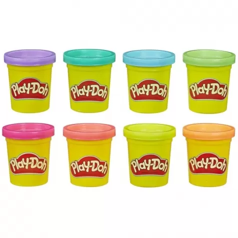 play-doh - set da 8 vasetti colorati