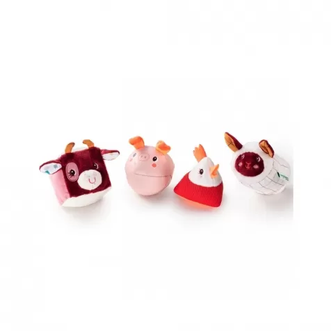 set di 4 forme in peluche con sonagli: 1