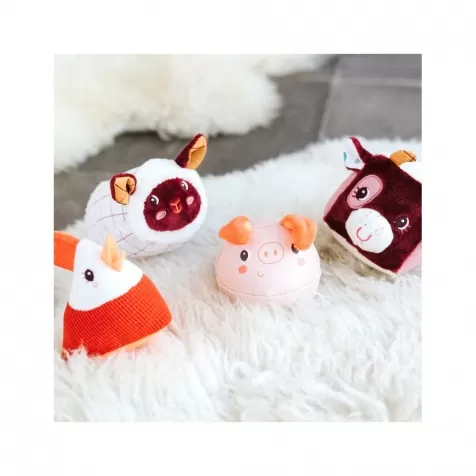 set di 4 forme in peluche con sonagli: 2