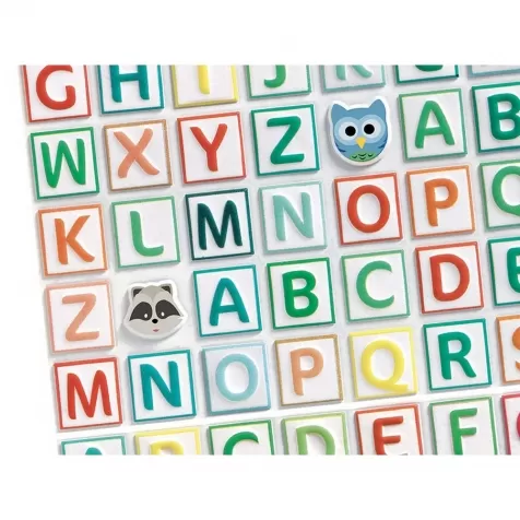 alfabeto adesivo in rilievo