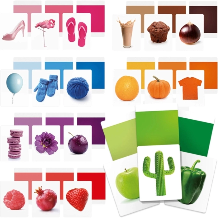 flashcard colors montessori