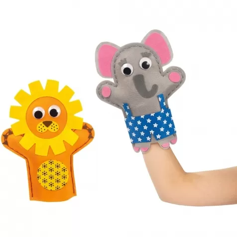 elefante e leone - marionette da cucire