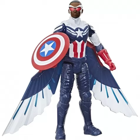 capitan america falcon edition - avengers personaggio 30cm titan hero