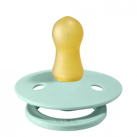 set di 2 ciucci - bianco & menta - tettarella in gomma naturale - size 1, 0-6 mesi