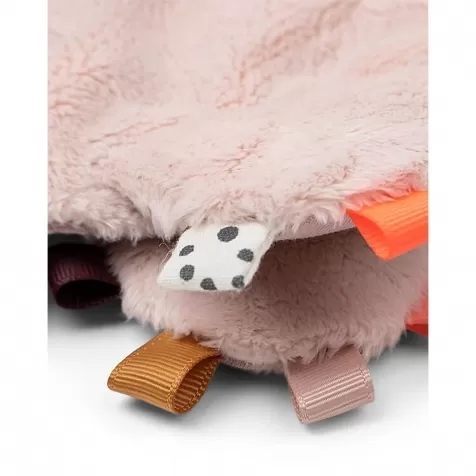 doudou con reggiuciuccio cozy friend wally - rosa cipria - 25x22 cm: 2