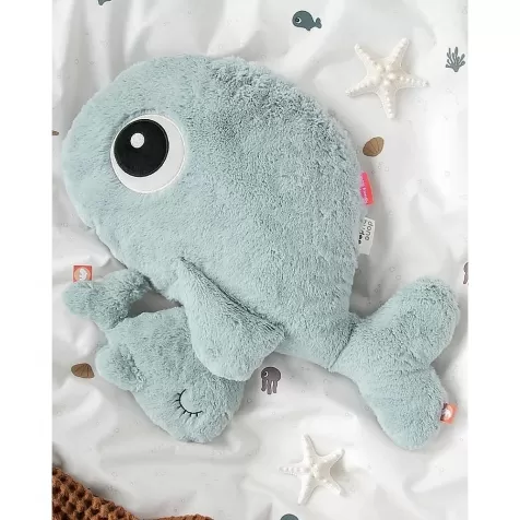 peluche cuddle friend wally balena morbida blu - 57x29 cm