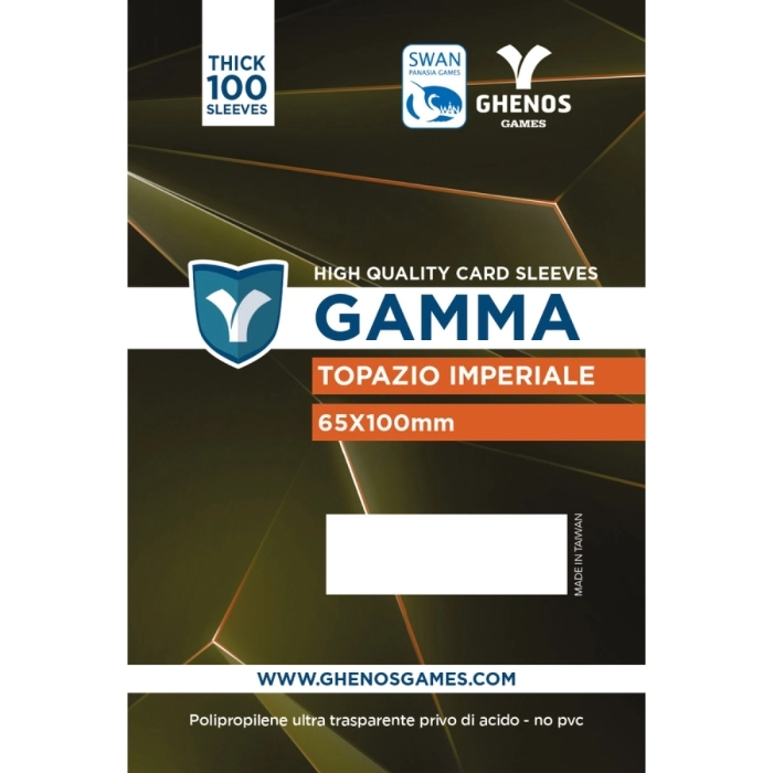 gamma topazio imperiale - 65x100 - bustine protettive 100 pezzi