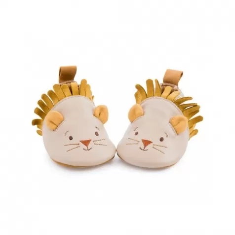 scarpine in cuoio leone giallo e beige sous mon baobab 18-24 mesi: 2