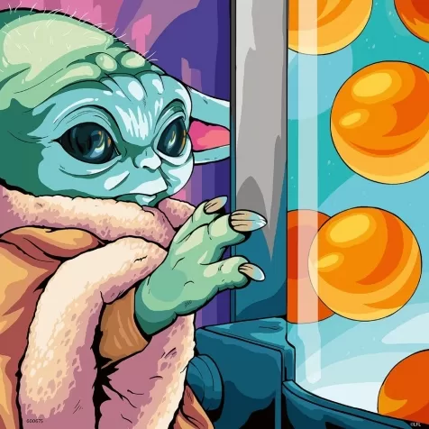the mandalorian: baby yoda - puzzle 3x49 pezzi: 3