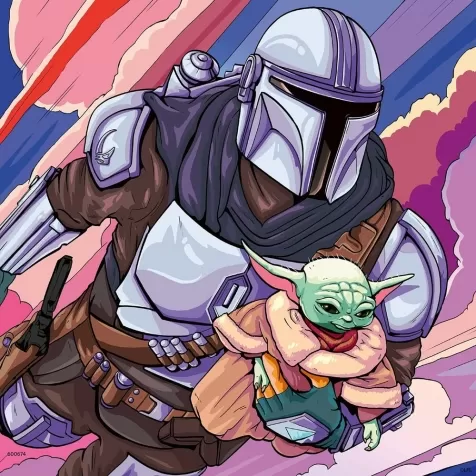 the mandalorian: baby yoda - puzzle 3x49 pezzi: 4