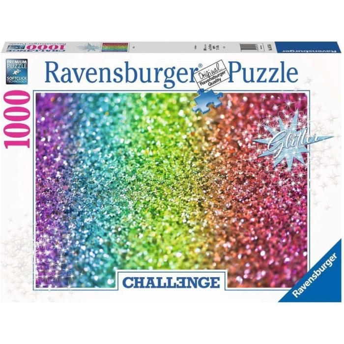 challenge glitter - puzzle 1000 pezzi