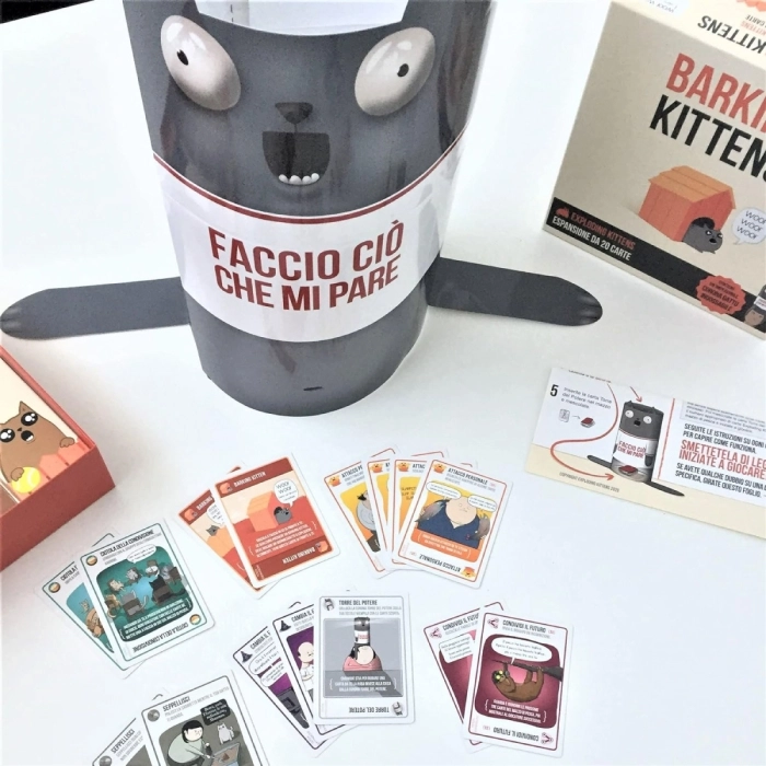 exploding kittens - barking kittens - espansione da 20 carte